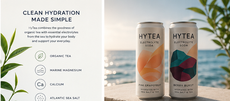 Clean Hydration Made Simple — Organic Tea, Marine Magnesium, Calcium, Atlantic Sea Salt, Vitamin C